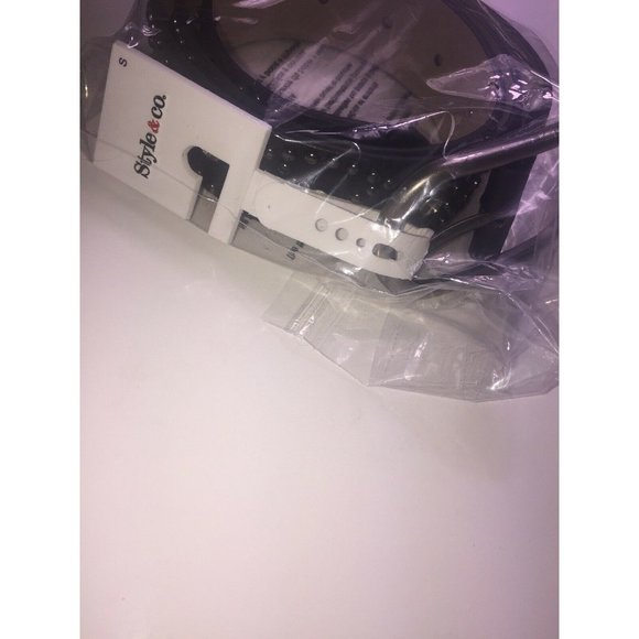 Style & Co. Rhinestone Oval Pant Belt, Size Small - Picture 6 of 8